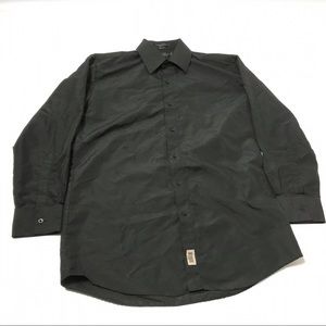 Jims Formal Mens Dress Shirt Size M 32-33 Black